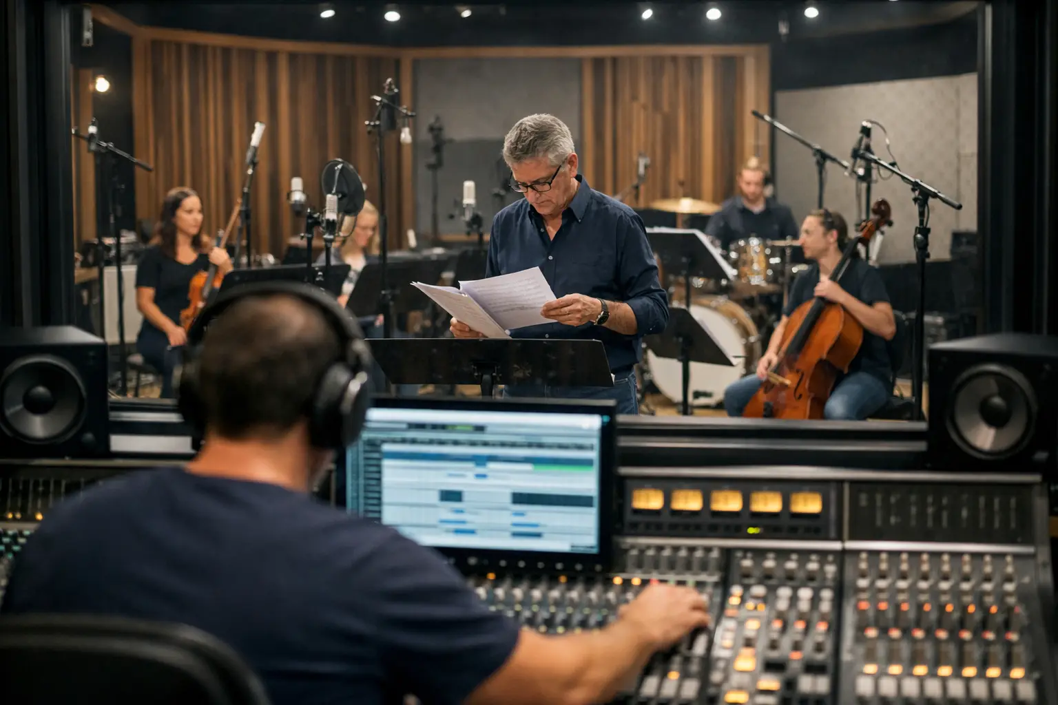 Zenekari hangfelvétel előkészítése lépésről